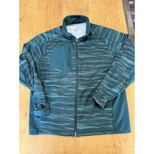 MEN'S ZERO RESTRICTION WAVE HYBRID JACKET Size Large  Green HEATHER